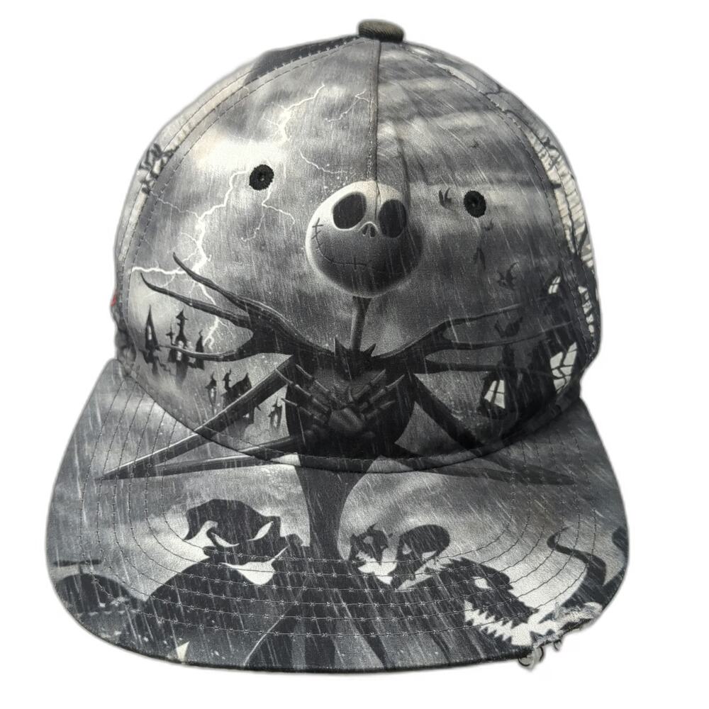 Disney 5 Panel Gray One Size Jack Skellington Nightmare Before Christmas Hat